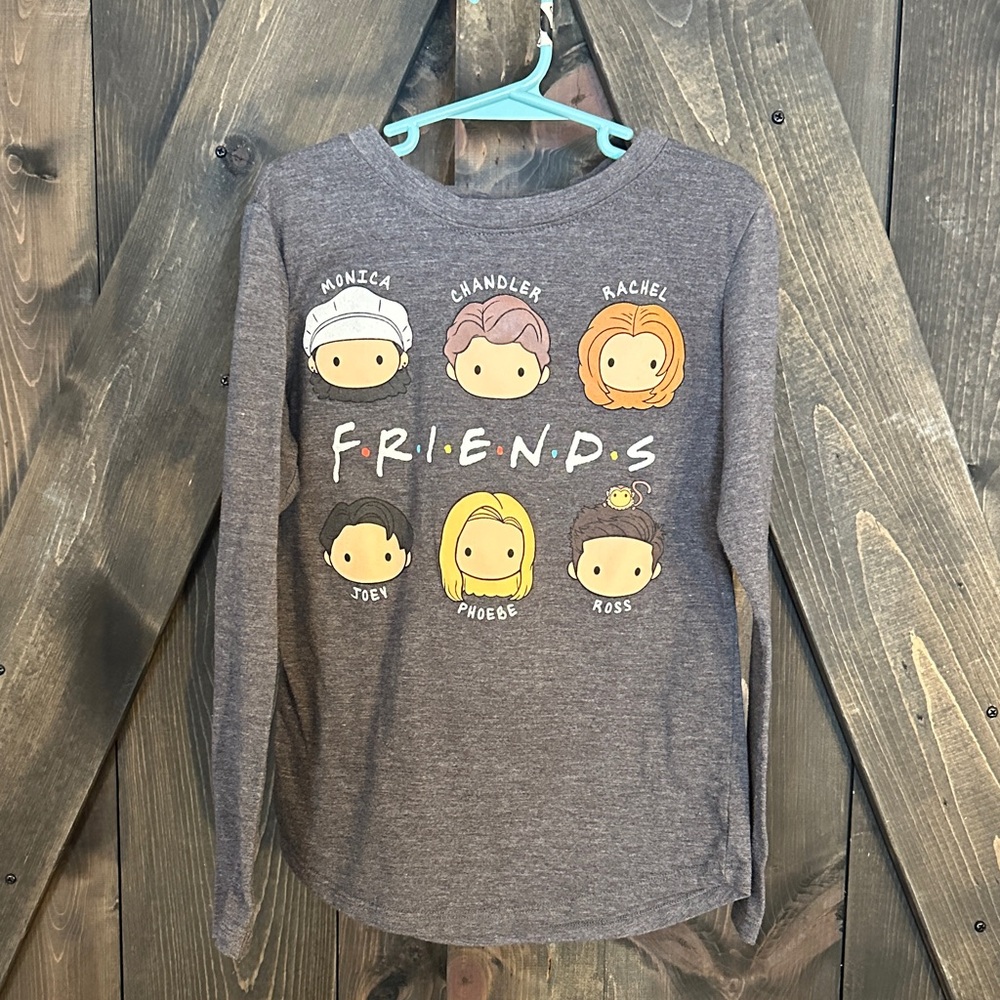FRIENDS Kids Long Sleeve Shirt in Charcoal